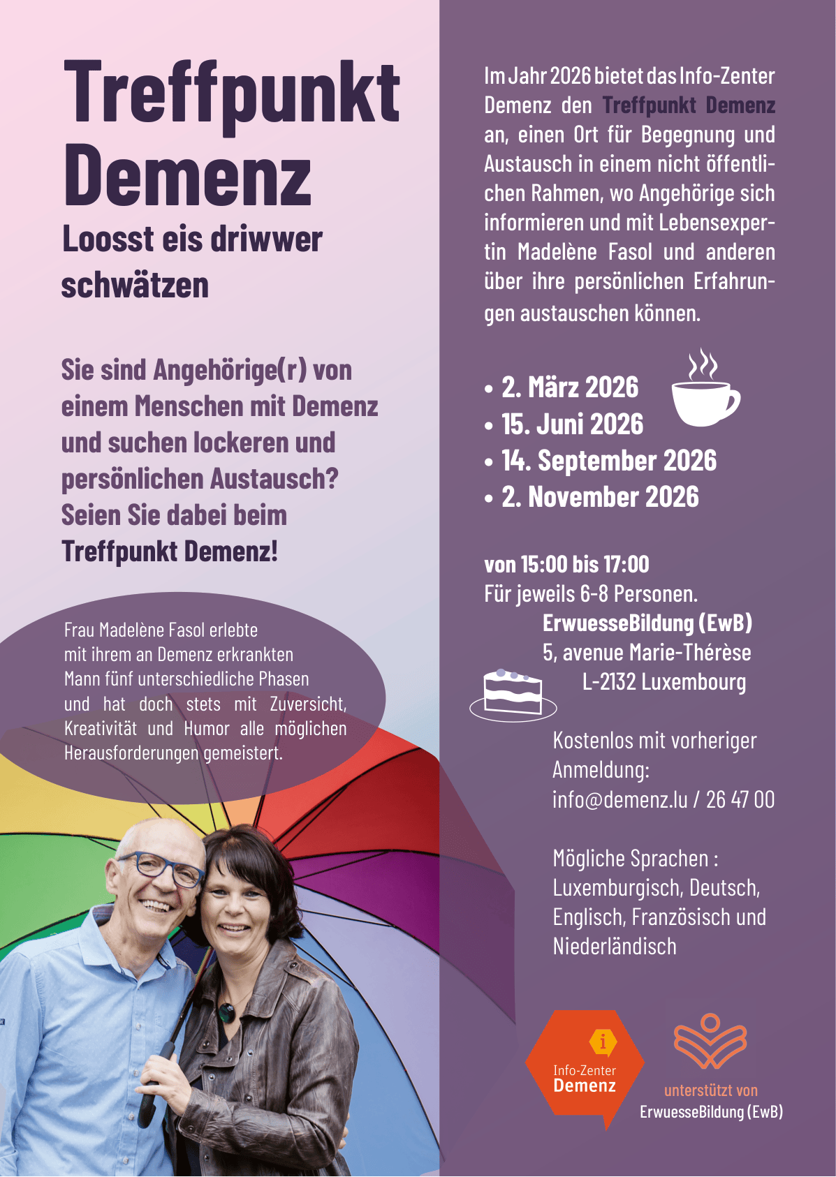 Treffpunkt Demenz – Loosst eis driwwer schwätzen